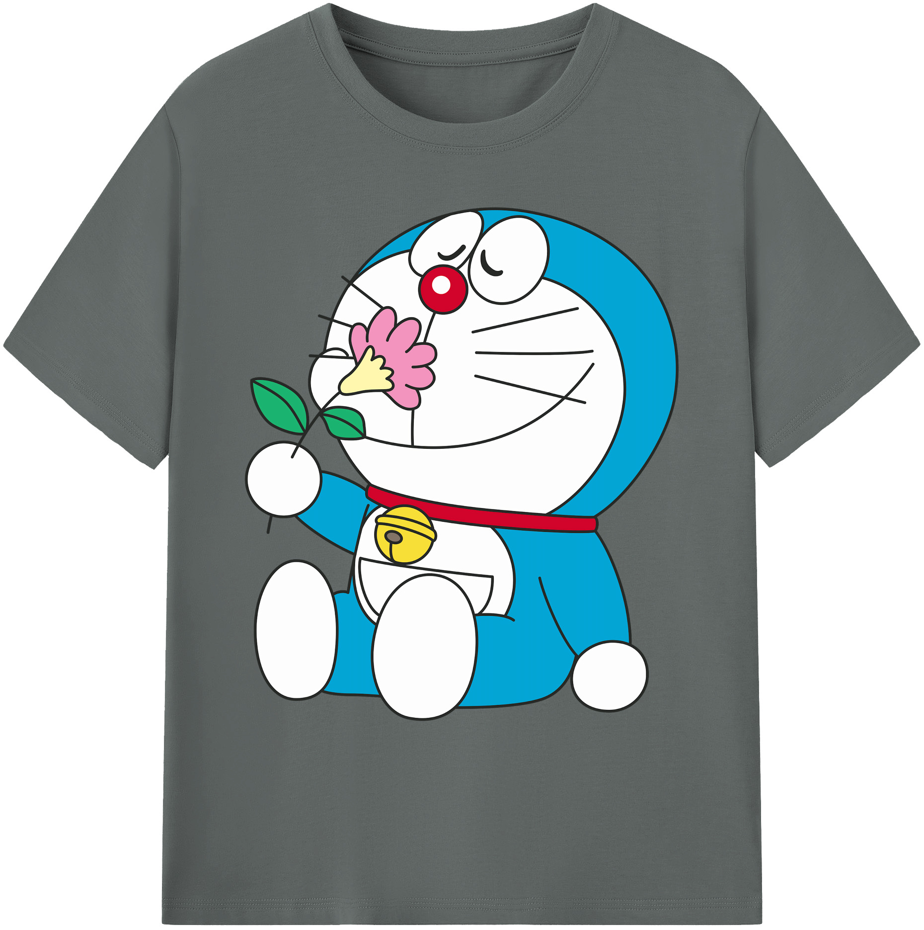 （画像用） ドラえもん Doraemon 綿100％ メンズ半袖Tシャツ｜肌触りやわらか＆通気性
